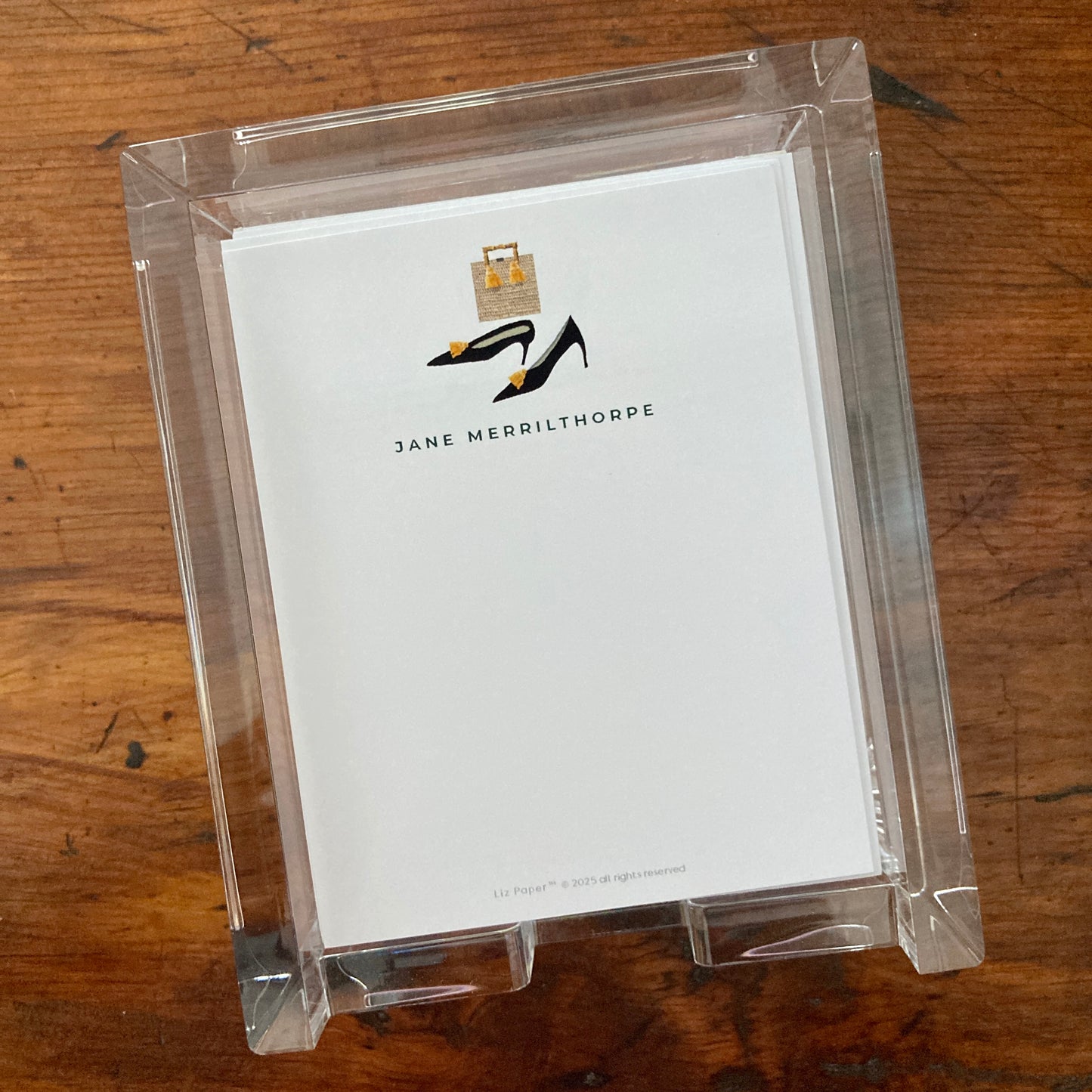 Acrylic Tray + Mini-Notes 1