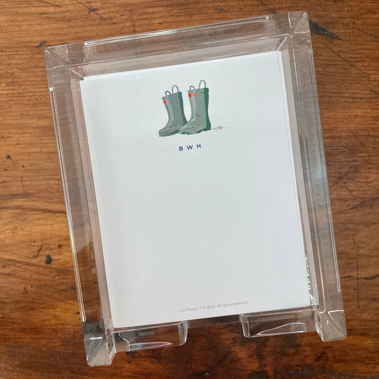 Acrylic Tray + Mini-Notes 6