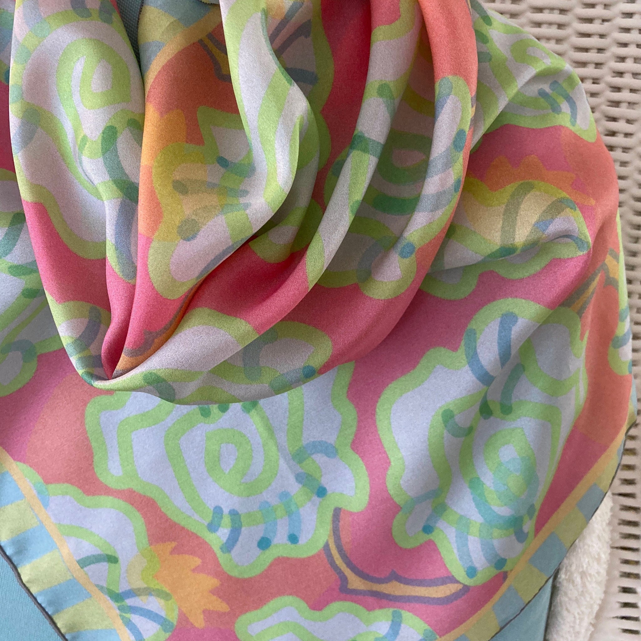 Silk Scarf, "Porch"